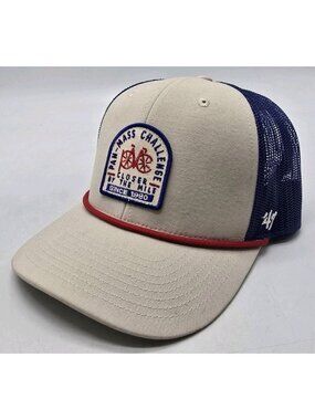 47 Brand PAN MASS CHALLENGE PMC Retro Mesh Trucker Style Rope Snapback Hat OSFA